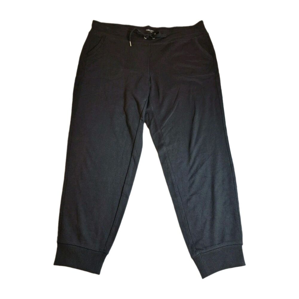 Calvin Klein Performance Women's Jogger Sweatpants Size 2X Black